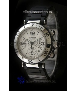 Cartier Pasha de Swiss Replica Watch in White Dial