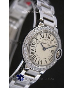 Cartier Ballon Bleu de Swiss Replica Watch in White Dial
