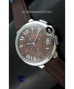 Cartier Ballon de Japanese Replica Watch in Brown Dial