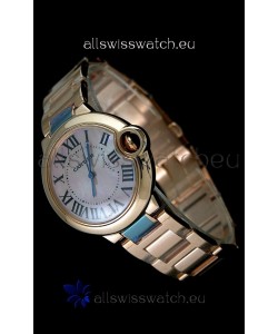 Cartier Balon de Swiss Replica Watch in Pink Dial