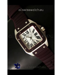Cartier Santos Swiss Replica Watch in White Dial