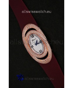 Chopard Xtravagza Swiss Replica Watch in Brown Strap