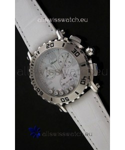 Chopard Happy Sport Swiss Replica Watch in White Strap
