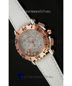 Chopard Happy Sport Swiss Replica Watch in White Strap