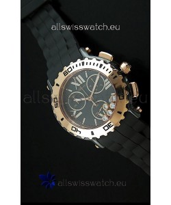 ChopardHappy Sport Swiss Replica Watch in Black Strap