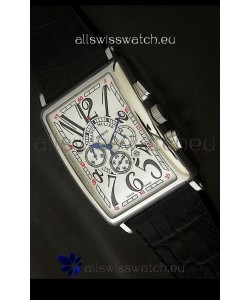 Franck Muller Long Island Japanese Replica Watch in White Dial