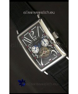 Franck Muller Tourbillon Japanese Replica Watch in Black Dial