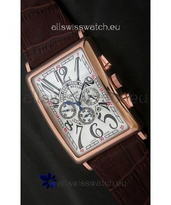 Franck Muller Long Island Japanese Replica Watch in White Dial