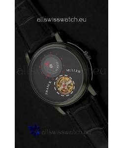 Franck Muller Classic Tourbillon Japanese Replica Watch in Black Strap