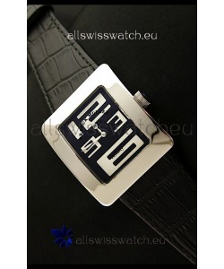 Franck Muller Geneve Infinity Japanese Steel Watch in White Numeral Markers
