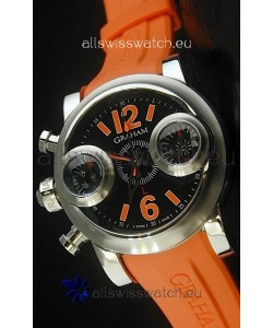 Graham Chronograph Swordfish Swiss Replica Watch in Orange Strap