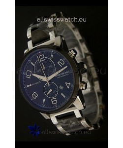Montblanc FlyBack Chronometer Watch in Dark Black Dial