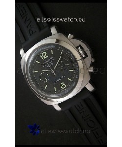 Panerai Luminor Flyback 1950 Swiss Watch in Black Dial