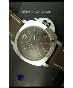 Panerai PAM365 L’Astronomo Luminor 1950 GMT Equation of Time Watch Brown Dial Steel