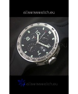 Porsche Design Flat Six P'8340 Swiss Chronograph Watch in Black Dial