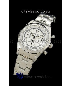 Rolex Oyster Chronograph Vintage Swiss Replica Watch in White Dial