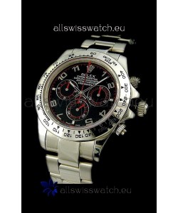 Rolex Daytona Cosmograph Swiss Replica Watch in Black Dial