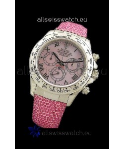 Rolex Daytona Cosmograph Swiss Replica Steel Watch in Pink Pearl Dial