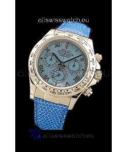 Rolex Daytona Cosmograph Swiss Replica Steel Watch in Blue Pearl Dial
