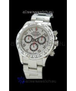 Rolex Daytona Cosmograph Swiss Replica Steel Watch in Silver Dial