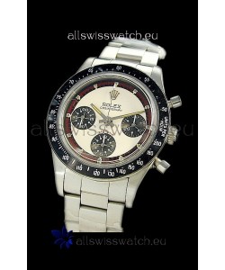 Rolex Daytona Paul Newman Edition Replica Steel Watch in White Dial