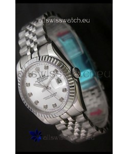 Rolex Datejust Oyster Perpetual Superlative ChronoMeter Swiss Replica Watch in Diamond Markers