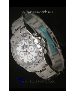 Rolex Daytona Japanese Replica Watch in White Dial