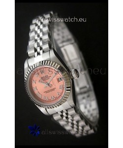 Rolex Datejust Oyster Perpetual Superlative ChronoMeter Japanese Watch in Orange Dial