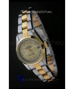 Rolex Datejust Oyster Perpetual Superlative ChronoMeter Japanese Gold Watch in Diamond Markers