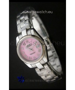 Rolex Datejust Oyster Perpetual Superlative ChronoMeter Japanese Watch in Pink Dial