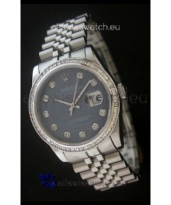 Rolex Datejust Japanese Replica Watch in Grey Dial