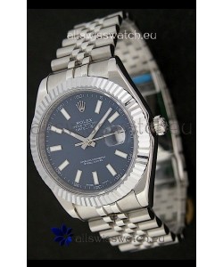 Rolex DateJust Japanese Replica Watch in Blue Dial