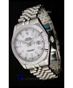 Rolex DateJust Japanese Replica Watch in White Dial