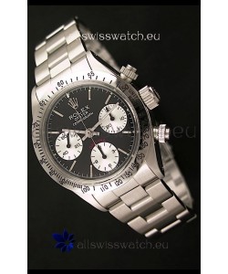 Rolex Daytona Cosmograph Swiss Vintage Watch in Black Dial