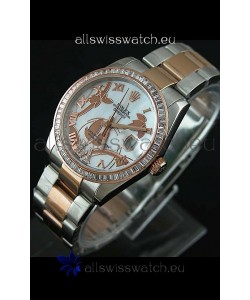 Rolex Oyster Perpetual Date Just Lady Two Tone Rose Gold Watch