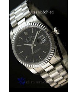 Rolex Replica Datejust Mens Japanese Watch in Black Dial - 41MM