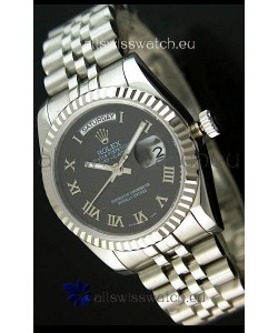 Rolex Replica Datejust Mens Japanese Watch in Black Dial - 41MM