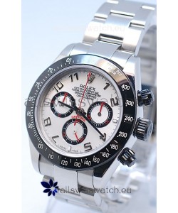 Rolex Project X Daytona Limited Edition Series II Cosmograph MonoBloc Cerachrom Swiss Watch in White Dial