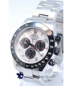 Rolex Project X Daytona Limited Edition Series II Cosmograph MonoBloc Cerachrom Swiss Watch in White Face