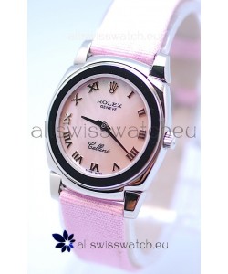 Rolex Cellini Cestello Ladies Swiss Pink Watch in Roman Markers