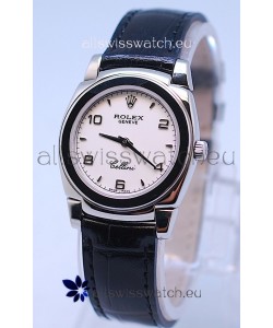 Rolex Cellini Cestello Ladies Swiss Watch in White Dial